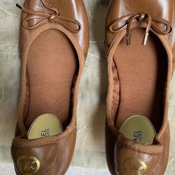 MICHAEL KORS Women City Leather Ballet Flats - NEW NWOB - Picture 2 of 8